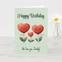 Happy Birthday Day Card For Daddy, With Poem, 
