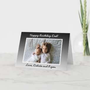 Happy Birthday Day Dad Personalised Photo Card