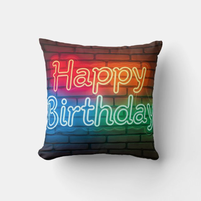 Happy Birthday decoration Cushion (Front)