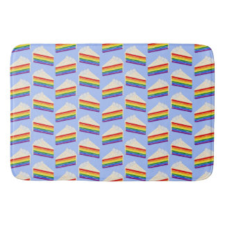 Happy Birthday Delicious Rainbow Vanilla Cake Bath Mat
