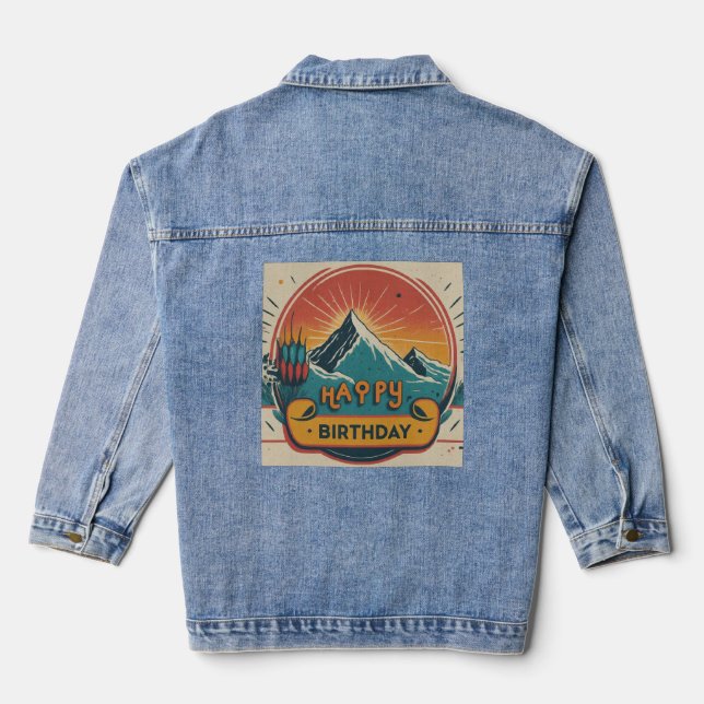 Happy Birthday Denim Jacket (Back)