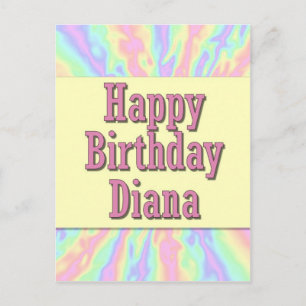 Happy Birthday Diana Postcard