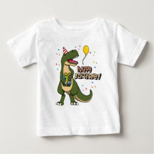Happy Birthday Dinosaur T-Rex Baby T-Shirt