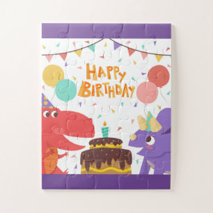 Happy Birthday Dinosaurs Jigsaw Puzzle