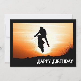 Happy Birthday Dirt Bike Sporty Birthday
