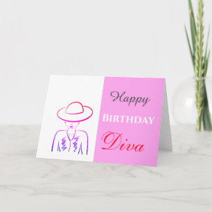 Happy Birthday Diva Card
