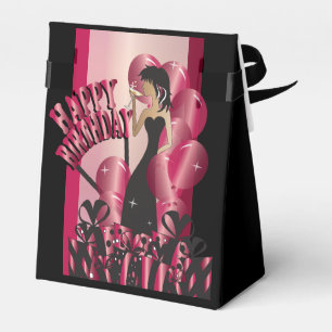 Happy Birthday Diva Girl DIY Name Ruby Red Favour Box