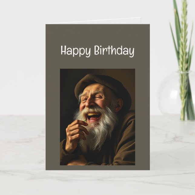 Happy Birthday Doesn't like a Fancy Card (Front)