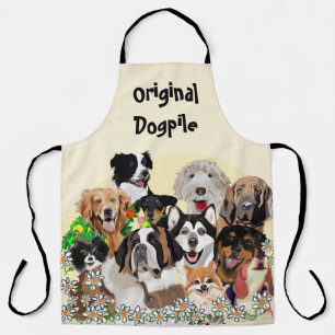 Happy Birthday Dog Pals Personalise Text Apron