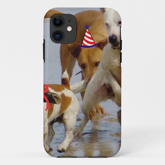 happy birthday dogs Case-Mate iPhone case (Back)