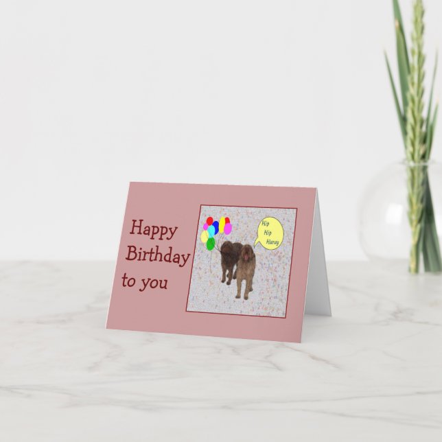 Happy Birthday - Dogs singing Card (Front)