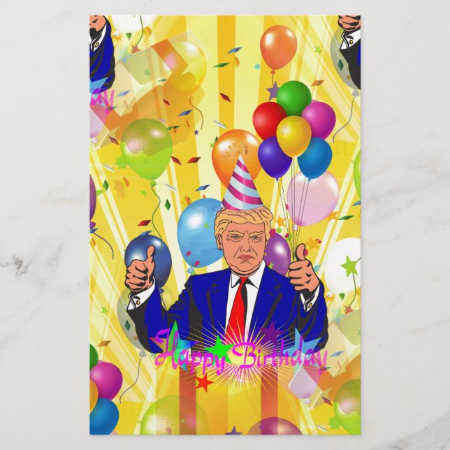 happy birthday donald trump (Front)