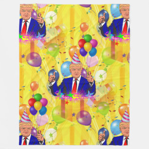 happy birthday donald trump blanket