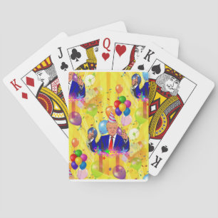 happy birthday donald trump playing cards