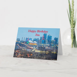 Happy Birthday Downtown Kansas City Holiday Lights Card