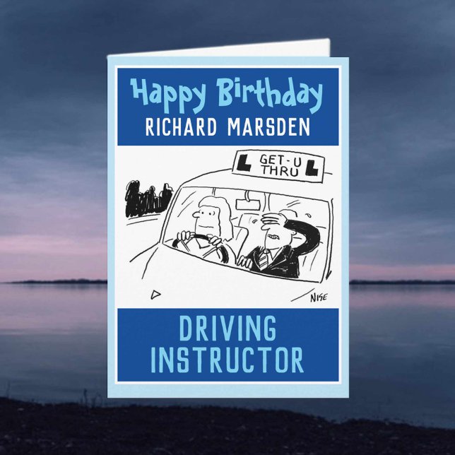 Happy Birthday Driving Instructor Card (Creator Uploaded)
