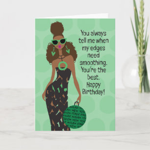 Happy Birthday - Edges Thank You Card