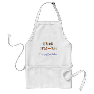 Happy Birthday Egyptian Hieroglyphics Standard Apron