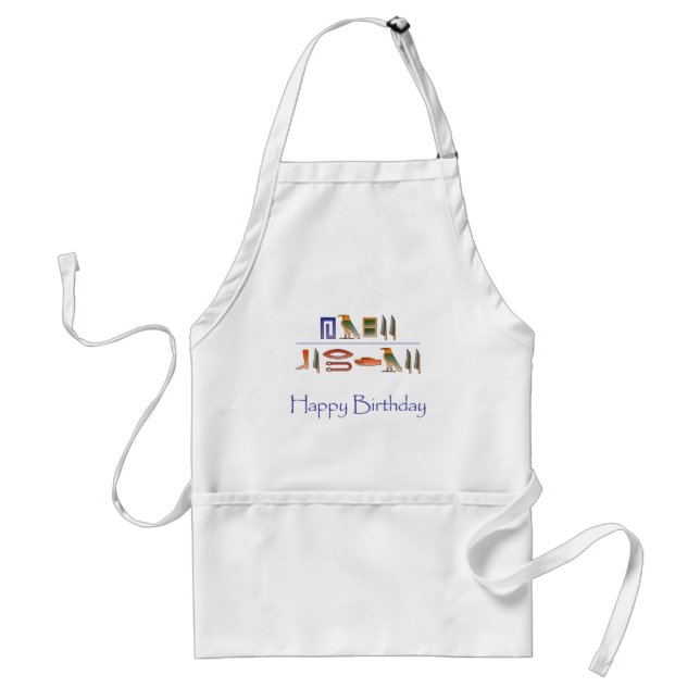 Happy Birthday Egyptian Hieroglyphics Standard Apron (Front)