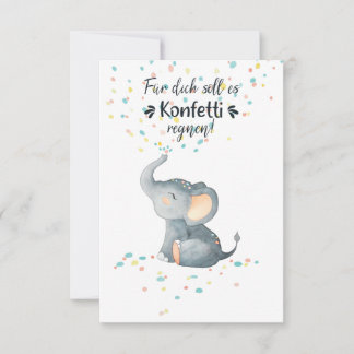 Happy Birthday Elefant streamed Conetti