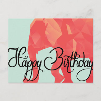 Happy Birthday Elephant Postcard