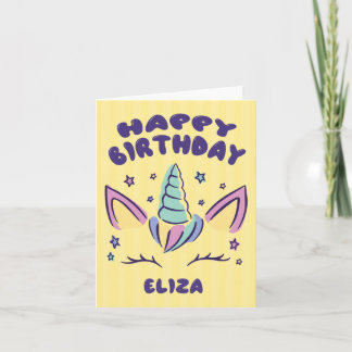 Happy Birthday Eliza  | Unicorn Birthday Card
