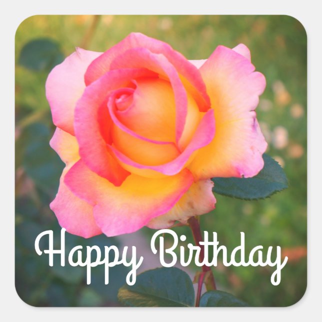 Happy Birthday Elle Rose #2 Stickers (Front)