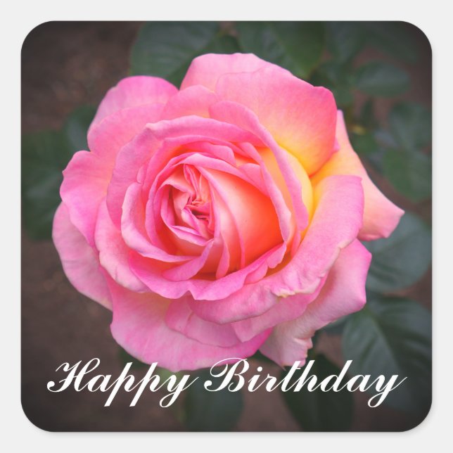 Happy Birthday Elle Rose #3 Stickers (Front)