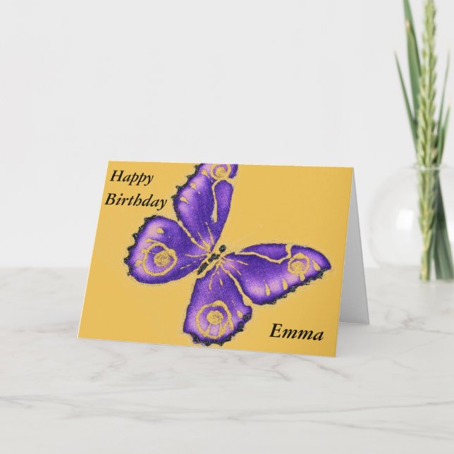 Happy Birthday Emma Card (Front)