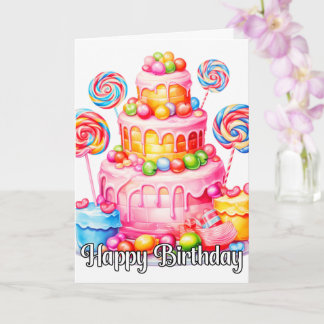 Happy Birthday | Enjoy Your Yummy Cake Card