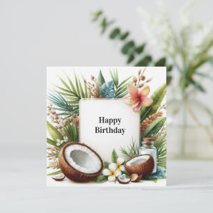 happy birthday exotic card