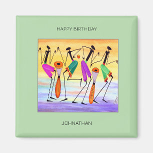 Happy Birthday, Expressing Joy and Happiness Magnet