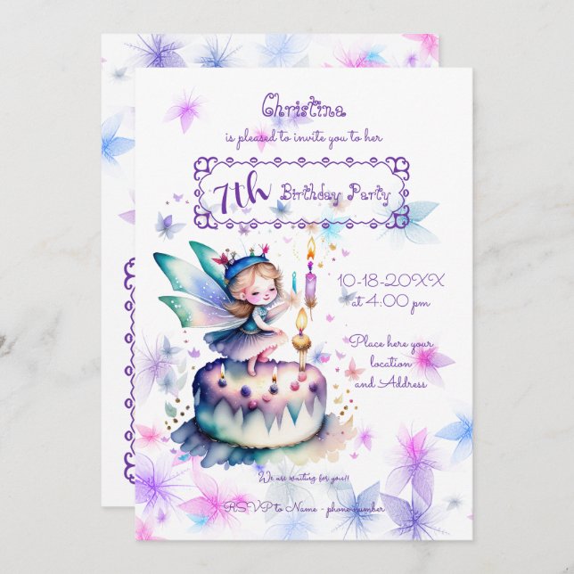 Happy Birthday Fairy 01 (Front/Back)