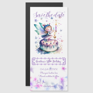 Happy Birthday Fairy 01 Magnetic Invitation