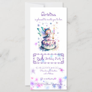 Happy Birthday Fairy 01 Magnetic Invitation