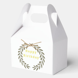 HAPPY BIRTHDAY FAVOR BOX