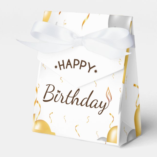 Happy Birthday Favour Box (Front Side)