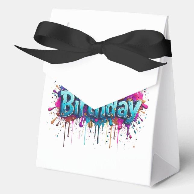 Happy Birthday Favour Boxes  (Front)