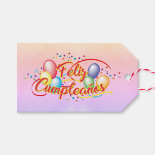 Happy birthday Feliz Cumpleaños Gift Tags