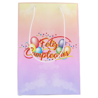 Happy birthday | Feliz Cumpleaños Medium Gift Bag