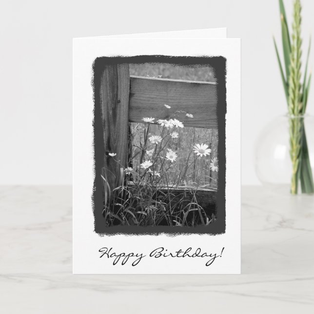 Happy Birthday Fence Card (Front)