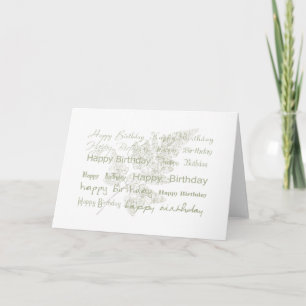 Happy Birthday Fern Greeting Card