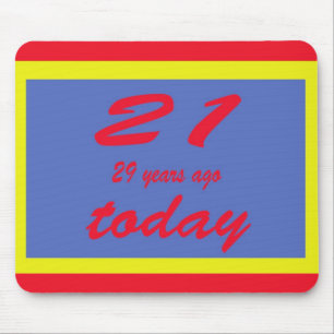 Happy birthday fifty 50th mouse pad