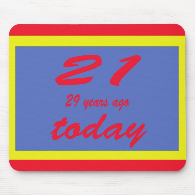 Happy birthday fifty 50th mouse pad (Front)