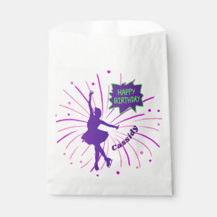Happy Birthday Figure Skating Personalised Favour Bag