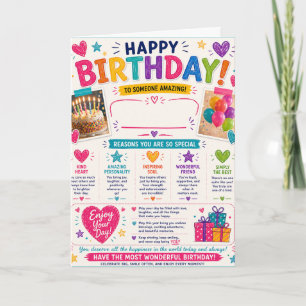 Happy Birthday fill in the Blank Name Space Card