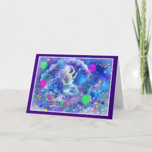 Happy Birthday Fish style 009 Card