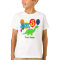 Happy Birthday Five Years Balloons Dino T-Shirt
