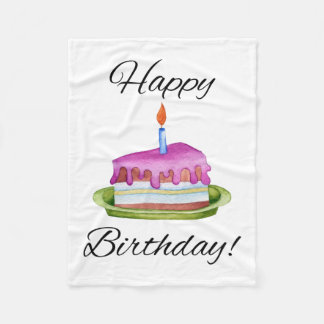 Happy Birthday! Fleece Blanket