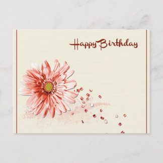 Happy Birthday Flora Personalise Destiny Destiny'S Postcard